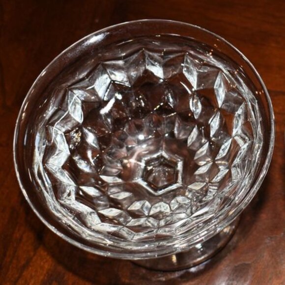 Pair of Fostoria American Low Sherbert Flared Glasses - Picture 2 of 3